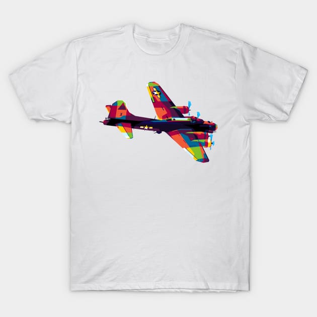 B17 Flying Fortress T-Shirt by wpaprint